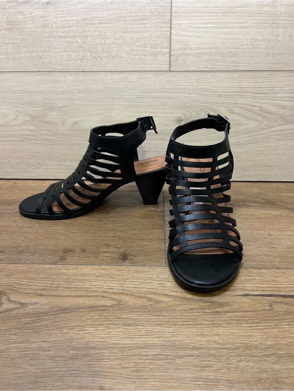 Style & Co Women's Haileyy Caged Upper Cone Heel Dress Sandals 5 1/2